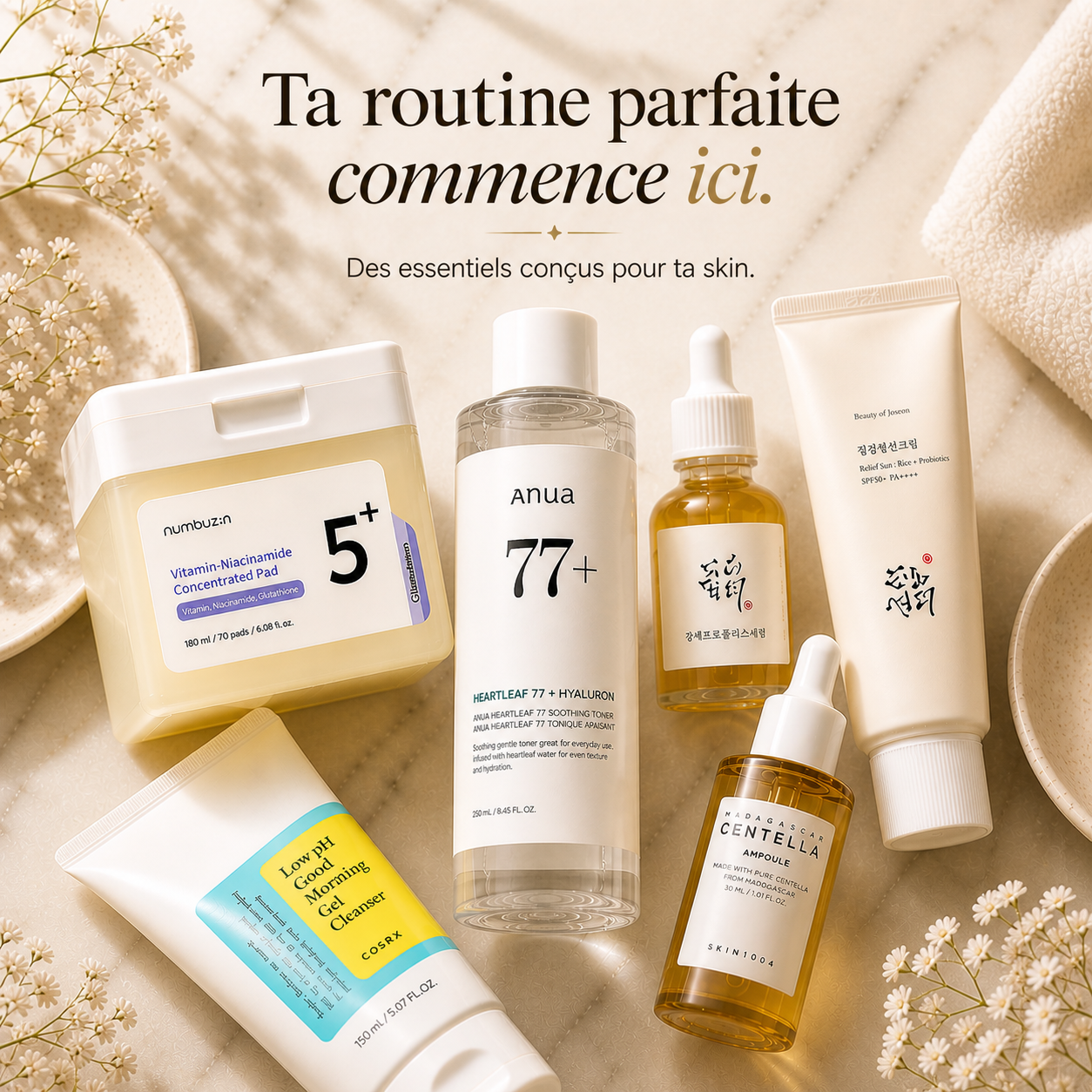 Chaque skin a sa routine. Trouve la tienne et vois la différence ✨