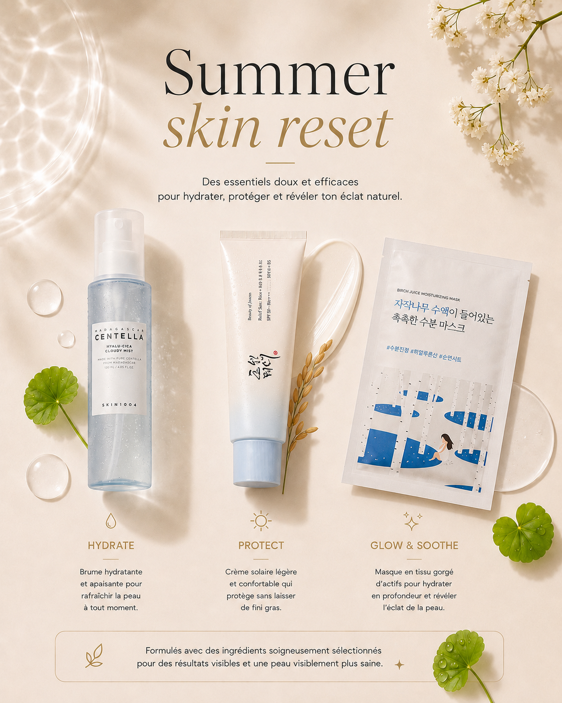 🌞 Summer Skin Reset — Routine Hydratation & Glow