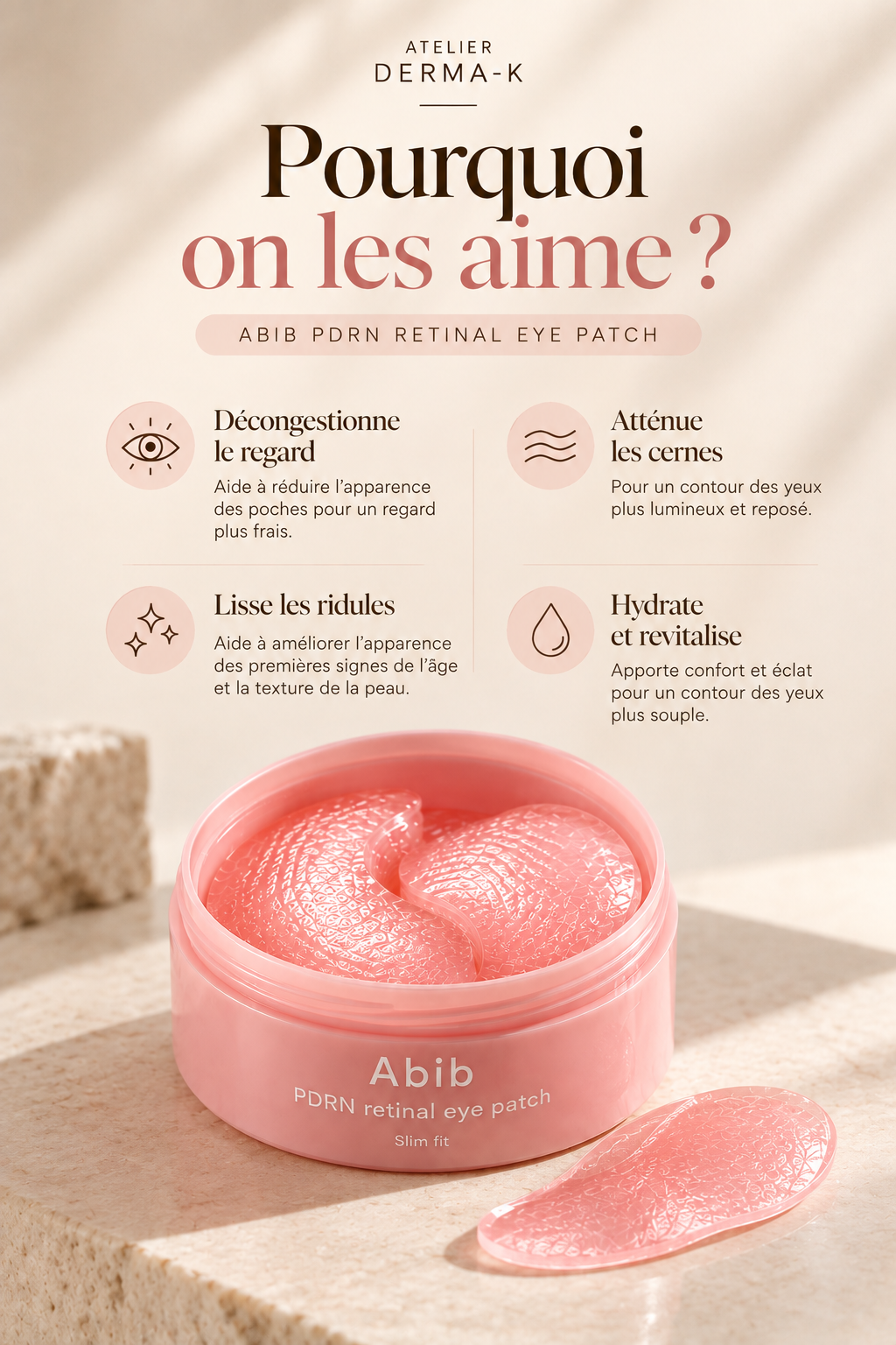 Abib - PDRN Retinal Eye Patch Glow Jelly 60ea