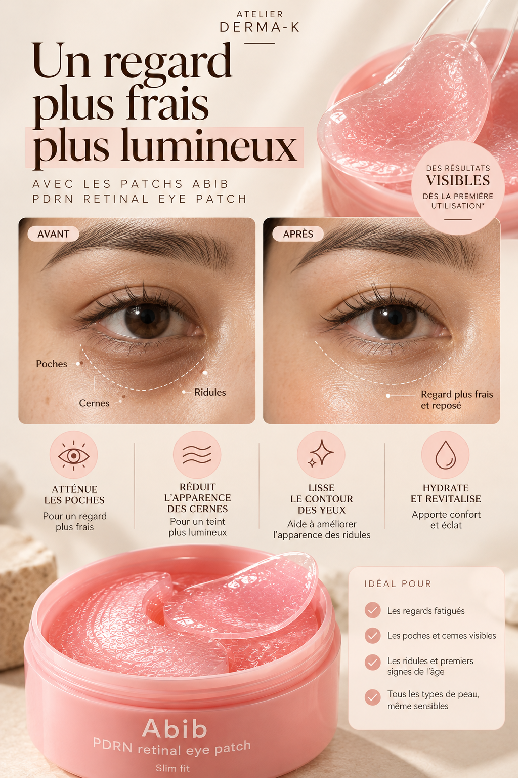 Abib - PDRN Retinal Eye Patch Glow Jelly 60ea