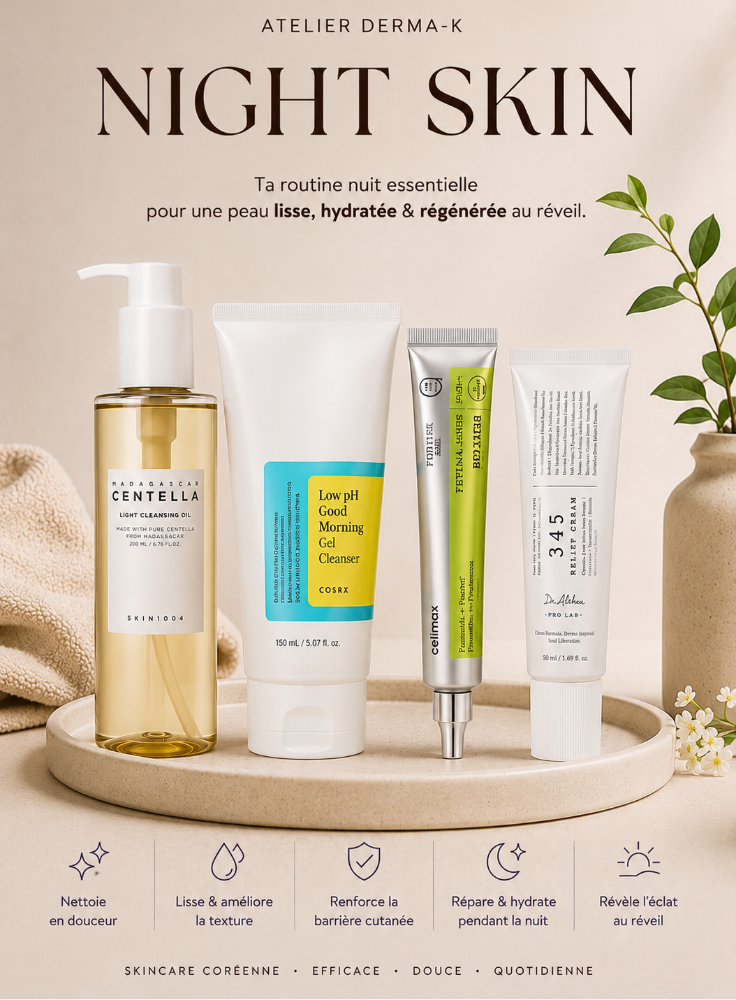 🌙 Night Skin Essential - Hydratation & Eclat