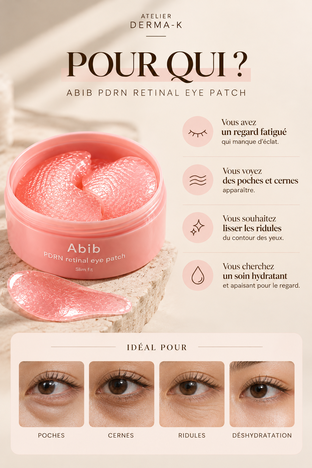 Abib - PDRN Retinal Eye Patch Glow Jelly 60ea
