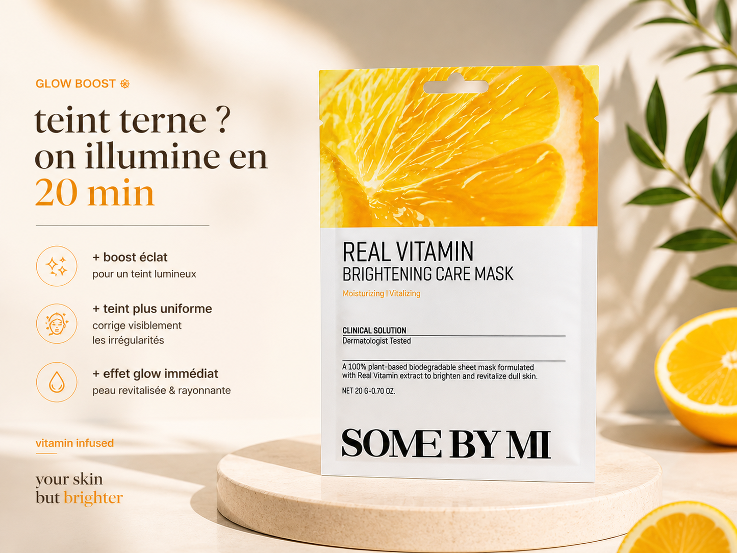 Some By Mi - Real Vitamin Brightening Care Mask ✨