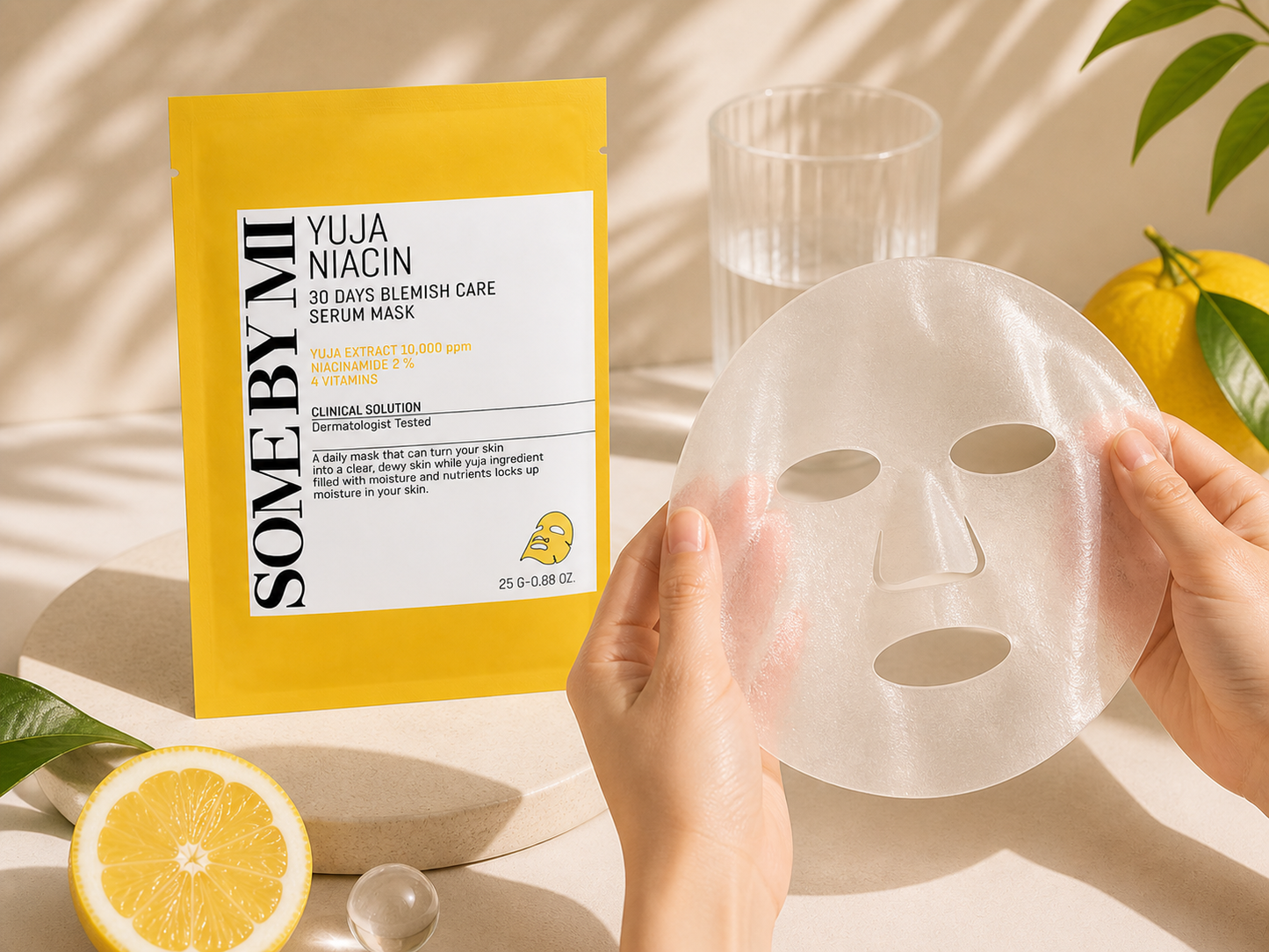 SOME BY MI - Yuja Niacin Blemish Serum Mask ✨
