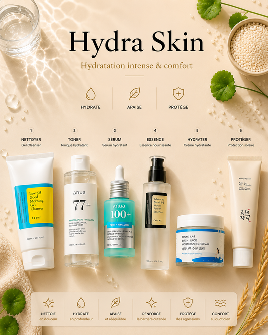 💧 Hydra Skin Ritual - Hydratation & Apaisement