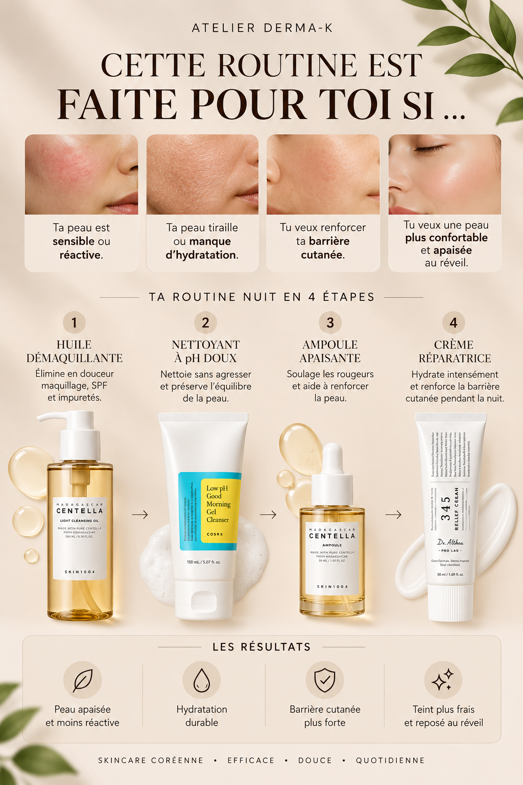 🌙 Night Skin Essential - Hydratation & Apaisement
